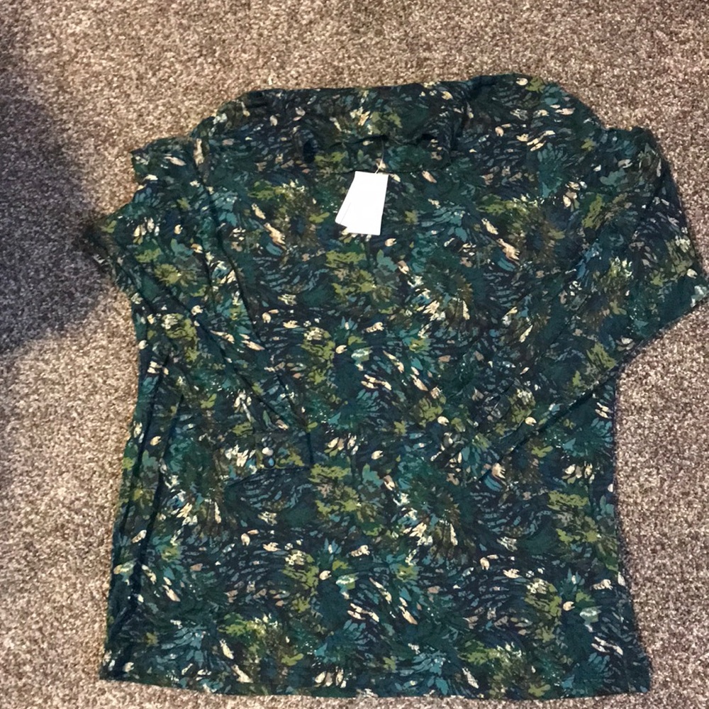 CJ Banks Green turtleneck